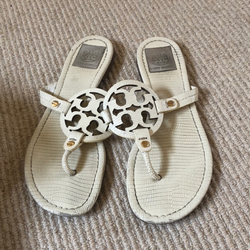 Tory Burch White/Cream Sandals